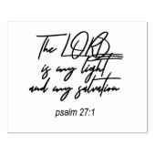 Psalm 27:1 Rubberstempel Rubberstempel (Afrduk)