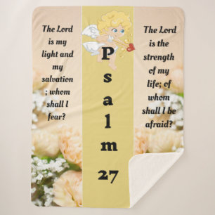 psalm 27:1 sherpa deken