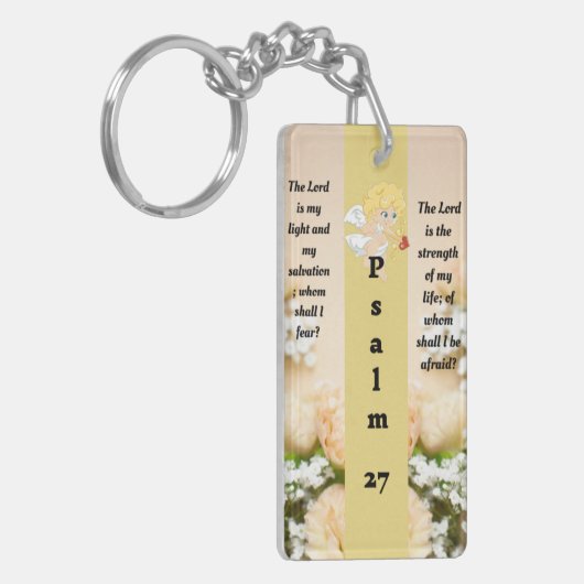 Psalm 27:1 sleutelhanger (Voorkant Links)
