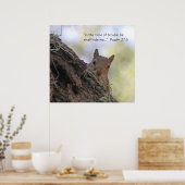 Psalm 27:5 het Poster van de Manuscript (Keuken)