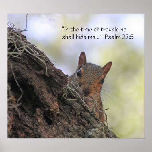 Psalm 27:5 het Poster van de Manuscript (Voorkant)