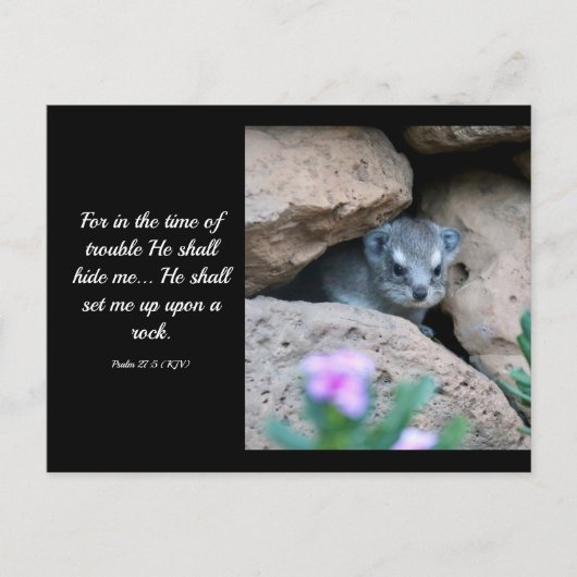 Psalm 27:5 (KJV) Briefkaart (Voorkant)