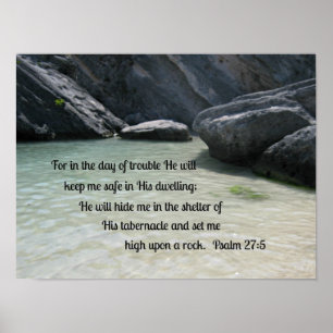 psalm 27:5 poster