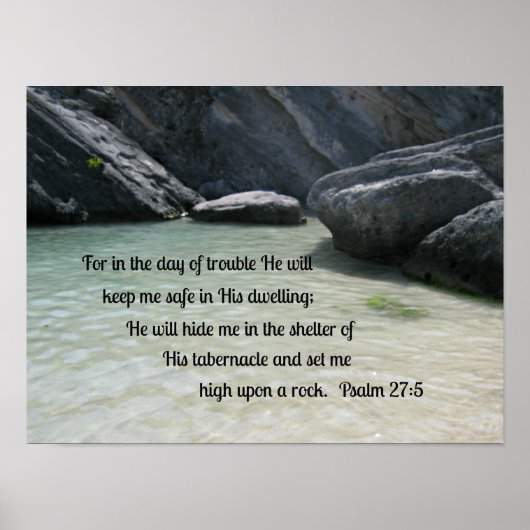 psalm 27:5 poster (Voorkant)