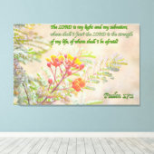 psalm 27 canvas afdruk (Insitu (Houten vloer))