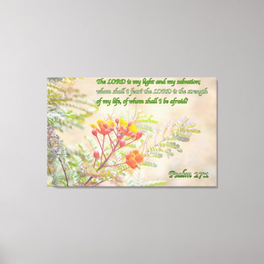 psalm 27 canvas afdruk (Voorkant)