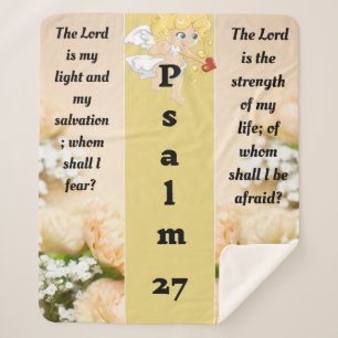 Psalm 27 sherpa blanket deken