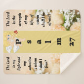 Psalm 27 sherpa blanket sherpa deken (Voorkant (horizontaal))