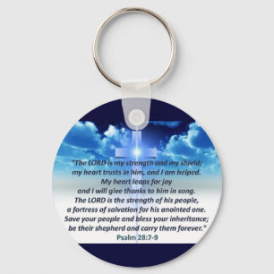 psalm 28:7-9 sleutelhanger