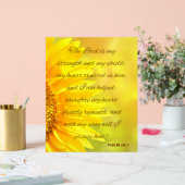 Psalm 28:7 Acrylic Sign - "The Lord is... (Mariage)