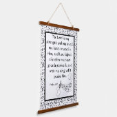 psalm 28:7 hangend wandkleed (Gebogen)