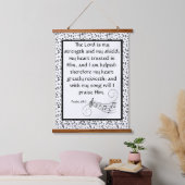psalm 28:7 hangend wandkleed (Slaapkamer)