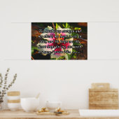 Psalm 28:7, Hibiscus Poster (Keuken)