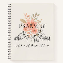 Psalm 28 Spiraal Notitieboek 8.5 x 11