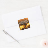 Psalm 2 Wrath of God Bijbelvers Vierkante Sticker (Envelop)