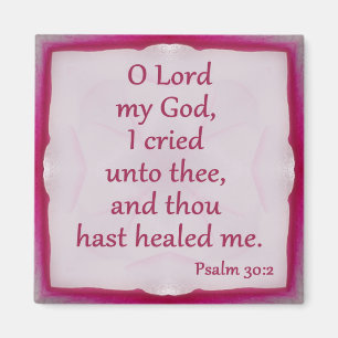 Psalm 30:2 Magnet Magneet