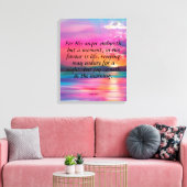 Psalm 30:5 Canvas afdrukken (Insitu (Woonkamer))