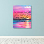 Psalm 30:5 Canvas afdrukken (Insitu (Houten vloer))