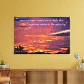 Psalm 30:5 Canvas Art (Insitu (Woonkamer))