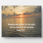 Psalm 30:5. Een avondmaal.. Fotoplaat (Voorkant)