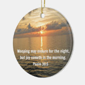 Psalm 30:5. Een avondmaal.. Keramisch Ornament (Links)