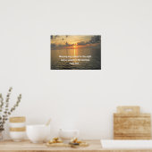 Psalm 30:5. Een avondmaal.. Poster (Keuken)