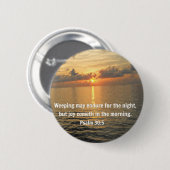 Psalm 30:5. Een avondmaal.. Ronde Button 5,7 Cm (Voorkant /achterkant)