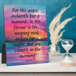 Psalm 30:5 fotoplaat