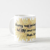 Psalm 30:5b koffiemok (Voorkant links)