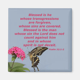 Psalm 32:1-2 magneet