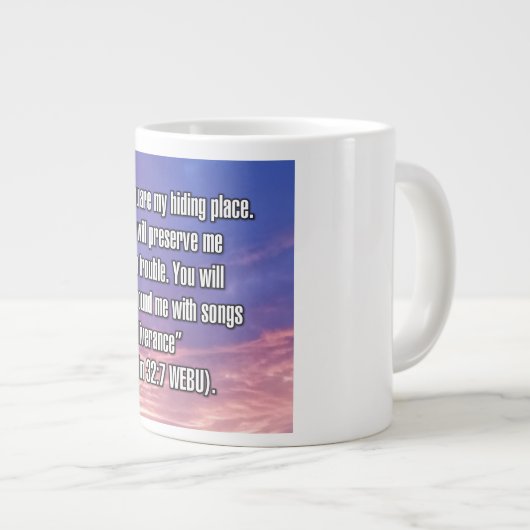 Psalm 32:7 WEBU Mug (Devant droit)