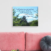 Psalm 32:8 Ik zal je instrueren en je leren Canvas Afdruk (Insitu (Woonkamer))