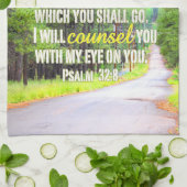 Psalm 32:8 keukenhanddoek (Gevouwen)