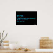 Psalm 32:8 poster (Keuken)