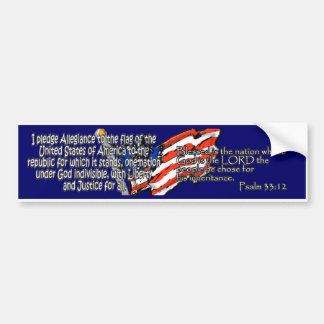 Psalm 33:12 bumpersticker