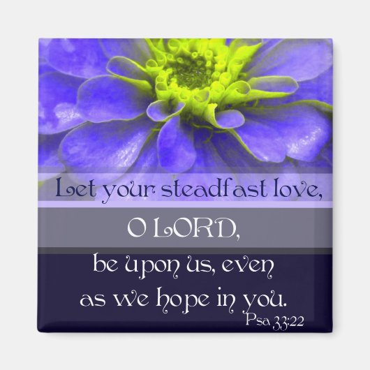 Psalm 33:22 magneet (Voorkant)