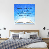 Psalm 33:4 canvas afdruk (Insitu (Slaapkamer))
