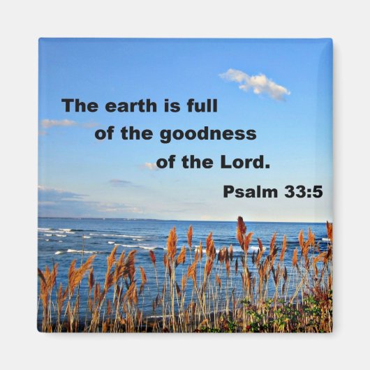 Psalm 33:5 magneet (Voorkant)