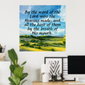 Psalm 33:6 poster (Thuiskantoor)