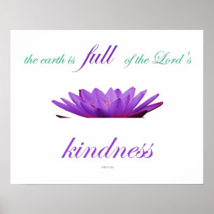 Psalm-33, De Aarde is vol van de Kindness van de H Poster
