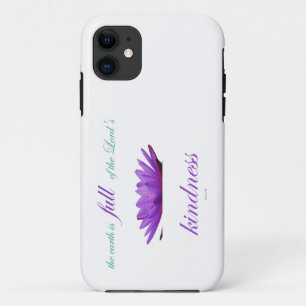 Psalm 33 paarse lotusvriendelijkheid iPhone 11 hoesje