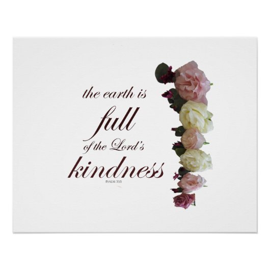 Psalm 33 perfect poster (Voorkant)