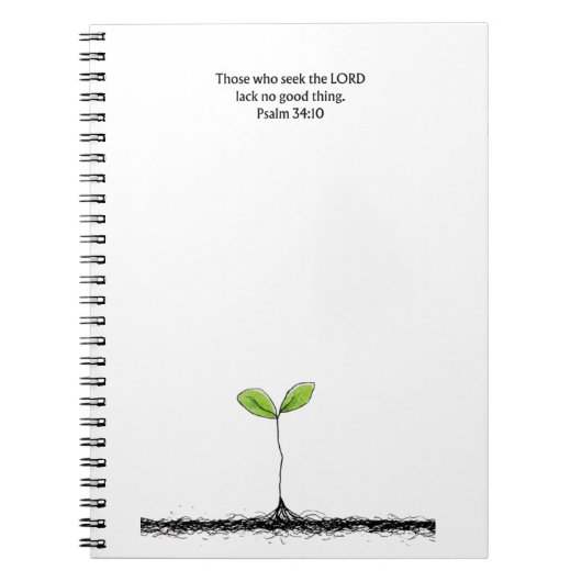 Psalm 34:10 Scripture Notebook | Writing Journal (Devant)