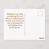 Psalm 34:18 De Heer is dicht bij de gebroken Bijbe Briefkaart (Achterkant)