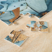 Psalm 34:18 De Heer is dicht bij de gebroken Bijbe Legpuzzel (Zijkant)