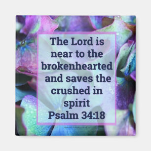 Psalm 34:18 Magnet Magneet