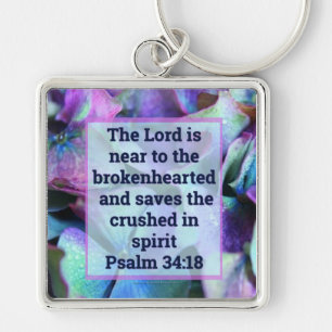 Psalm 34:18 Sleutelhanger
