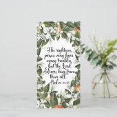 Psalm 34:19, Aquarel bijbeltekst bladwijzer (Staand voorkant)