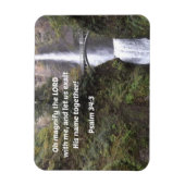 Psalm 34:3 Vergroot de Heer met mij Magneet (Verticaal)