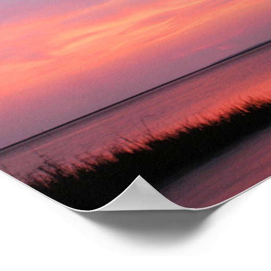 Psalm 34:3 Vergroot de Heer met mij Poster (Hoek)